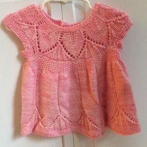 Hand knit sweater dress